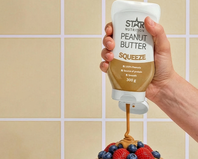Star Nutrition Peanut Butter Squeeze -10%. Tarjous on voimassa 31. lokakuuta saakka.